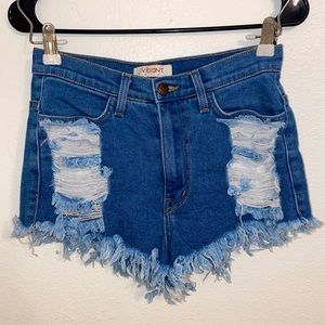 Vibrant m.i.u Jean Short Shorts